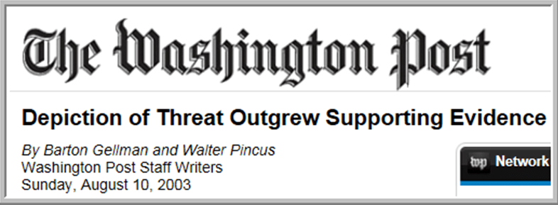 Washington Post - Depiction of Threat